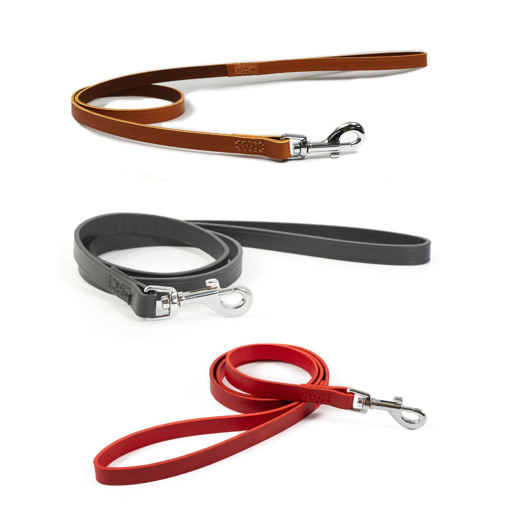 Ancol Classic Collection Leather Lead ( Tan, Red or Black)