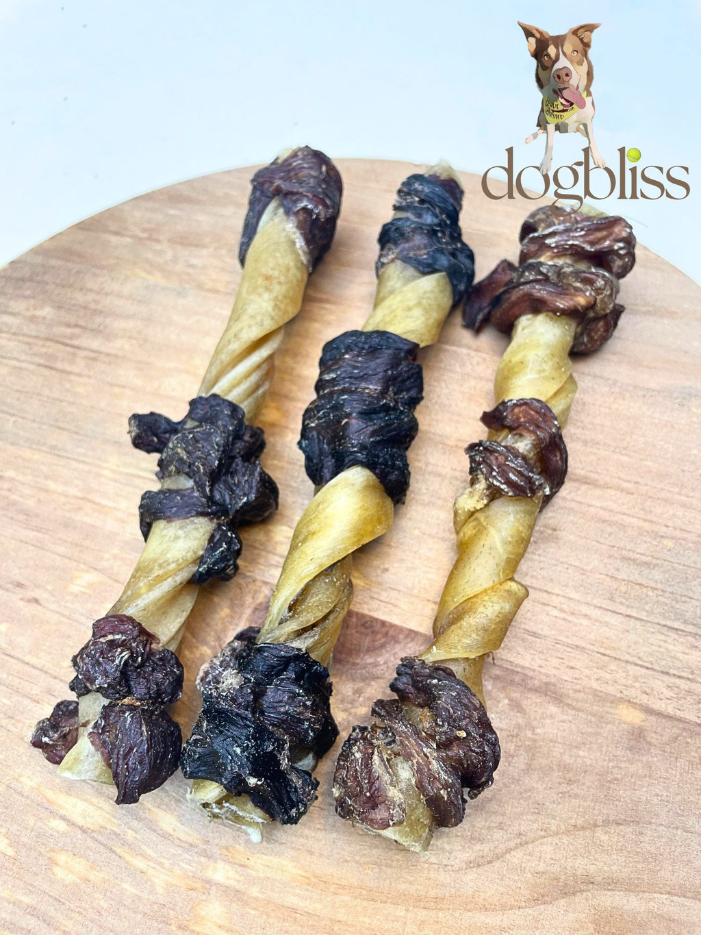 Air Dried Jerky Wrapped Twisted Cheek Dog Chew