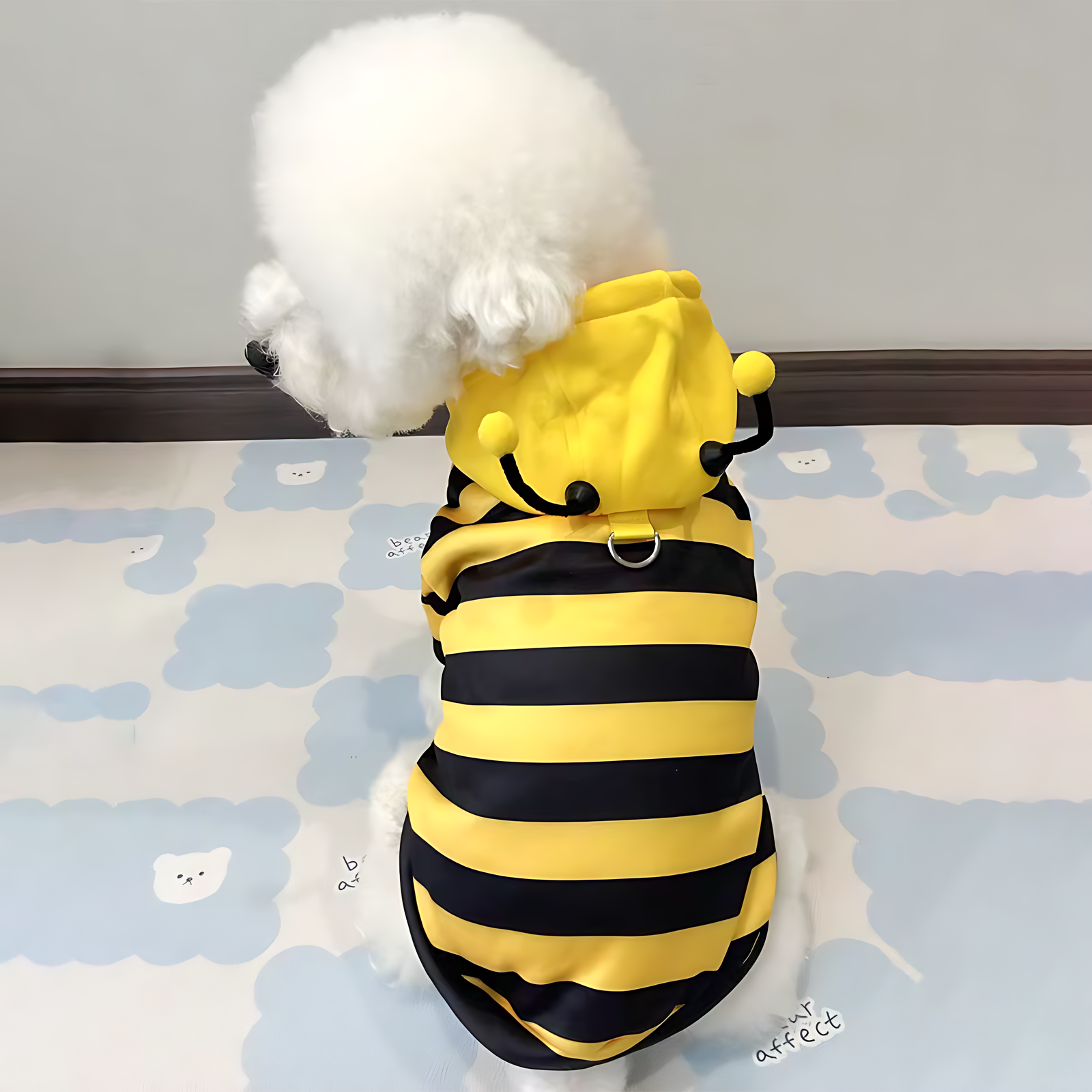 Cute Bee Pet Hoodie – Warm Winter Costume for Dogs & Cats - Image 3