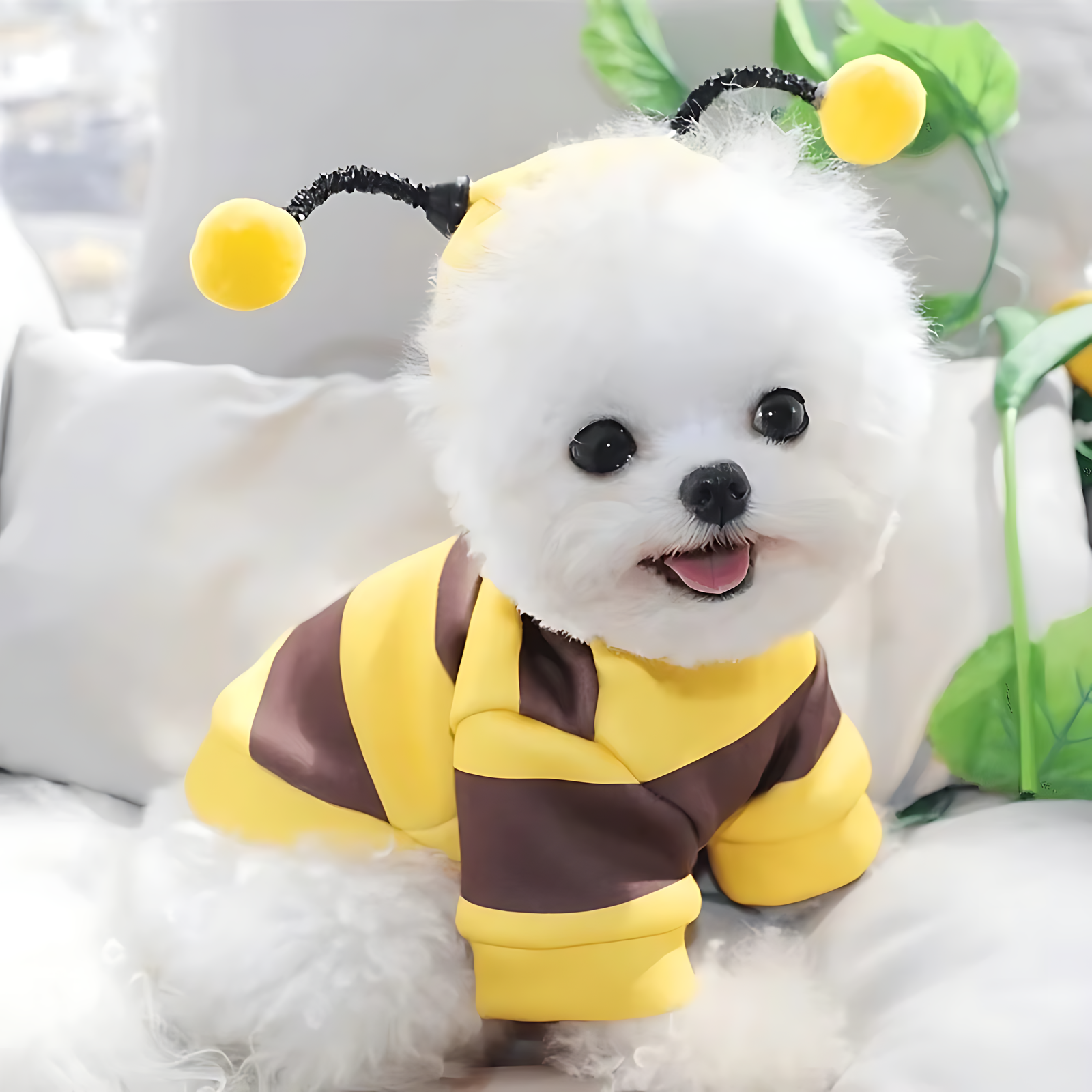 Cute Bee Pet Hoodie – Warm Winter Costume for Dogs & Cats - Image 6