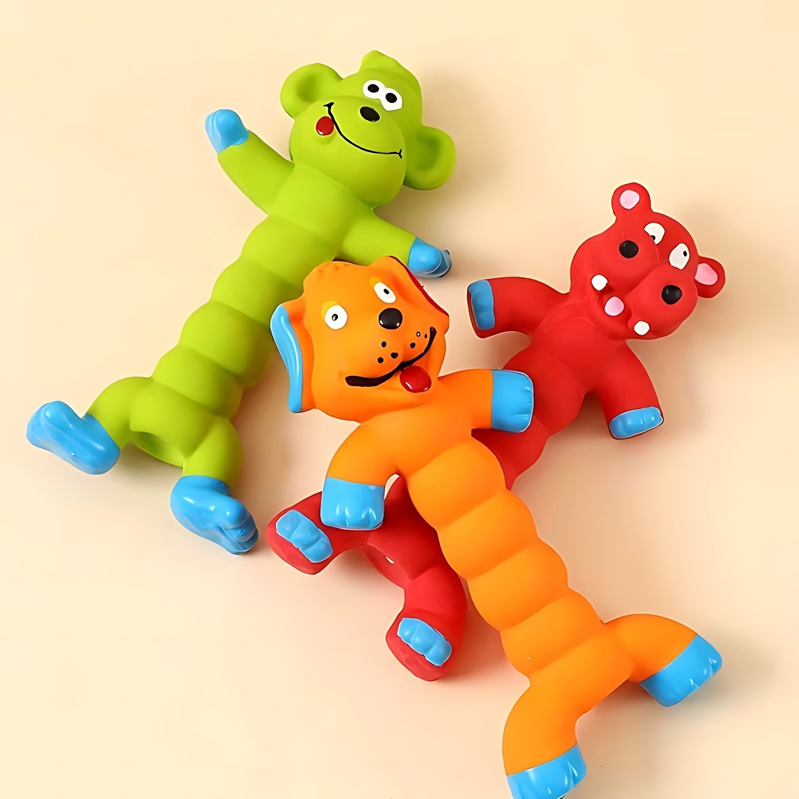 Durable Latex Squeaky Dog Toy – Interactive Chew Toy for Puppies & Small Dogs - Image 8