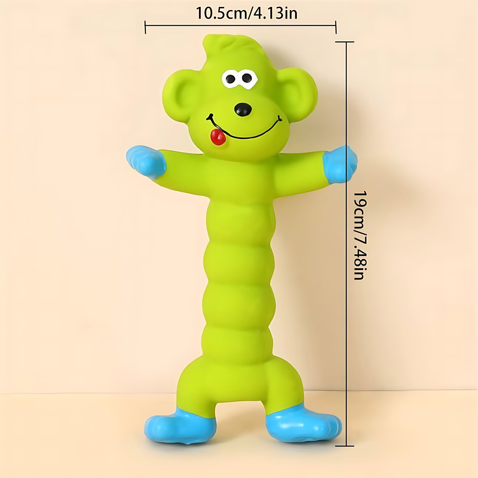 Durable Latex Squeaky Dog Toy – Interactive Chew Toy for Puppies & Small Dogs