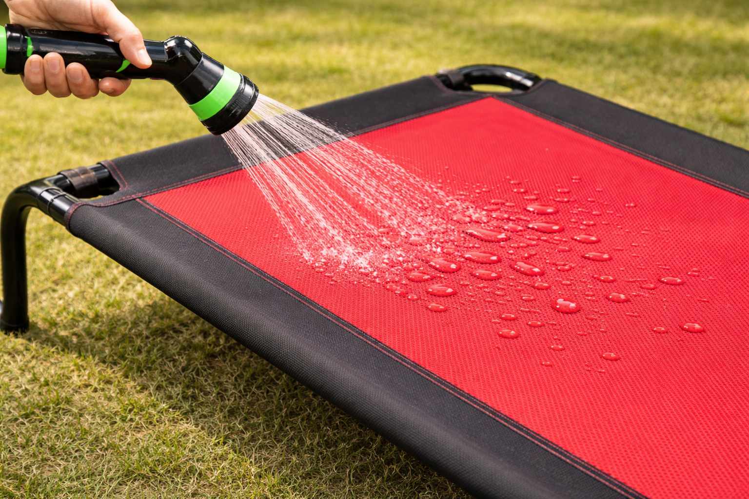 Elevated Cooling Dog Bed – Breathable Mesh – Outdoor & Indoor Use – Large - Image 3