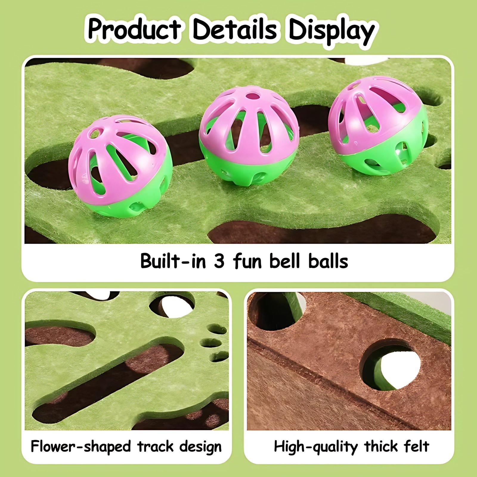 Interactive Cat Scratch Puzzle Box – Enrichment Maze Toy for Cats - Image 3