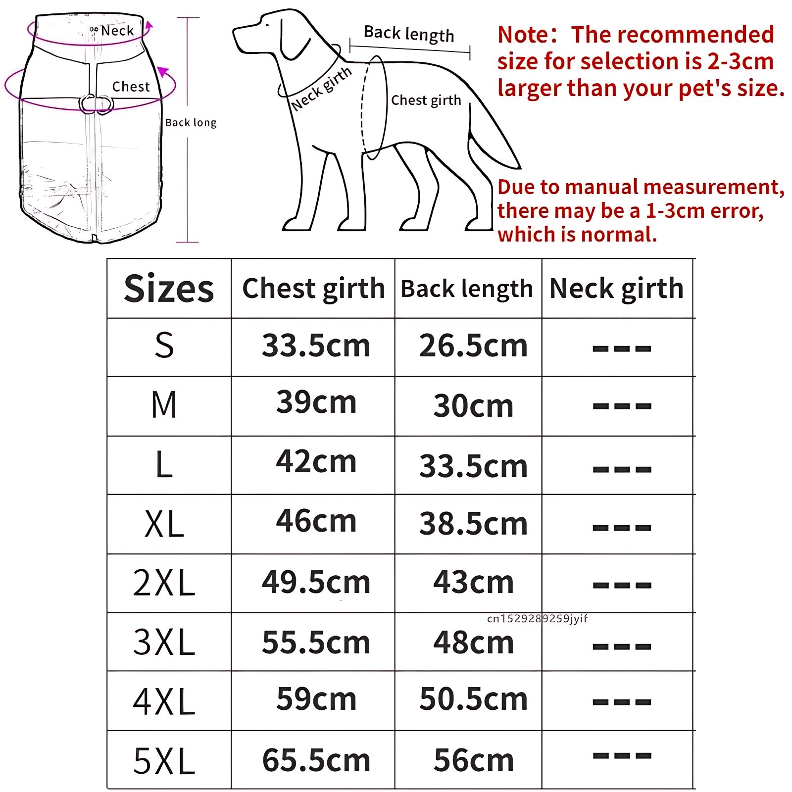 Waterproof Dog Winter Jacket – Warm Padded Coat with Zipper - Image 5