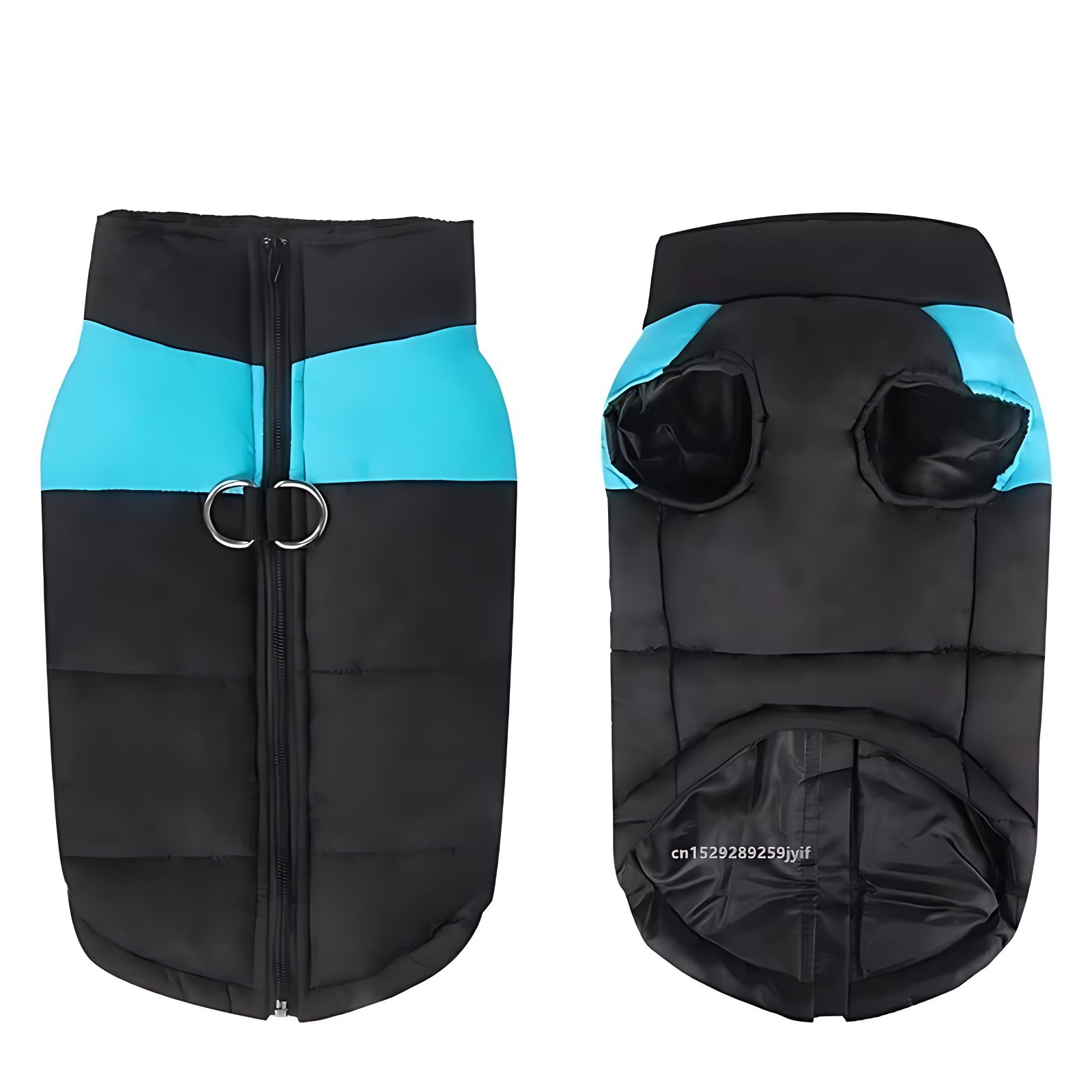 Waterproof Dog Winter Jacket – Warm Padded Coat with Zipper - Image 4