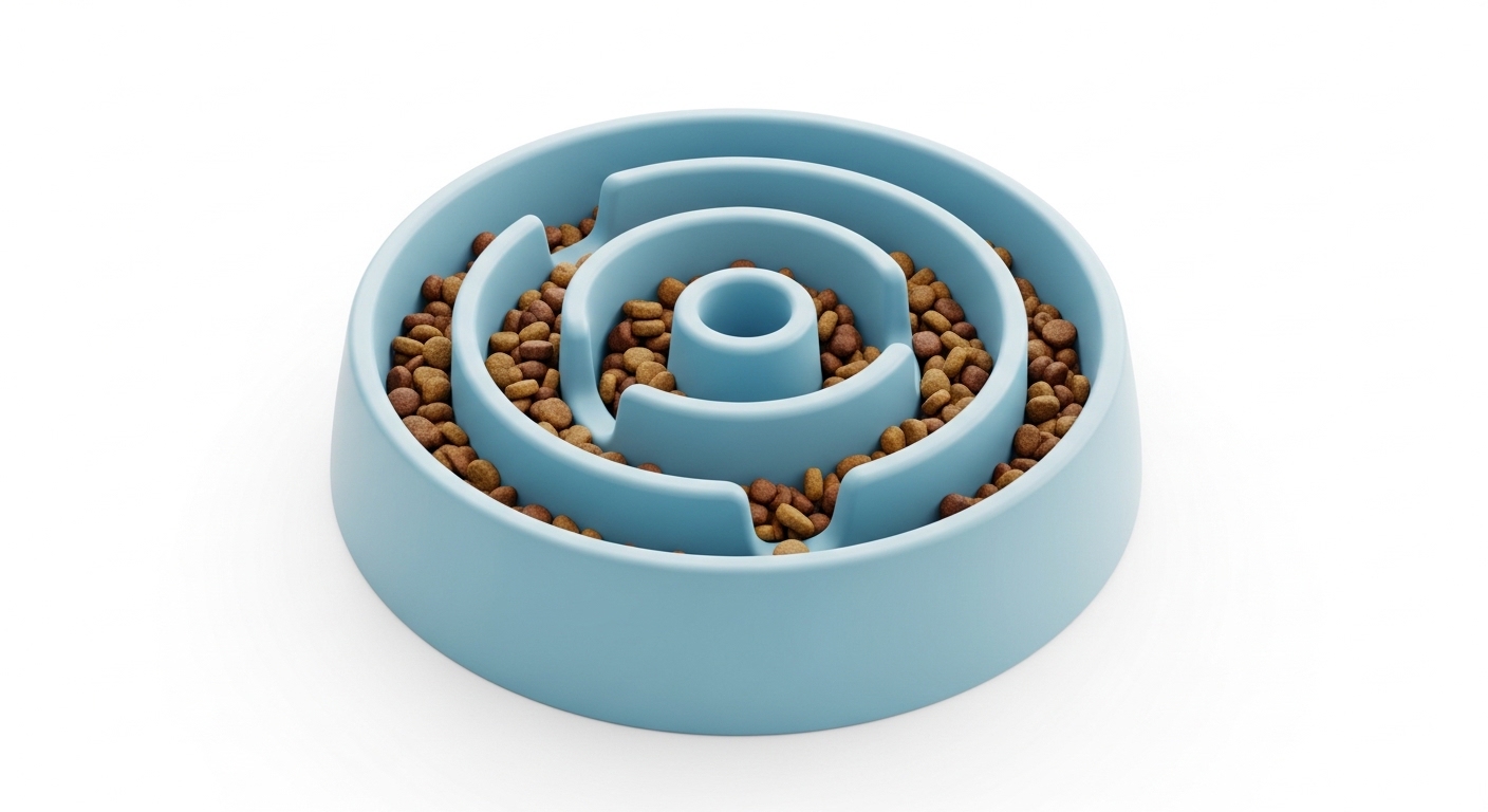Slow Feeder Dog Puzzle Bowl – Interactive Feeding Toy for Dogs