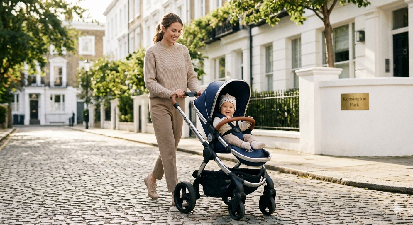 Premium UK Baby Stroller Lifestyle