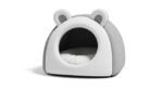 Premium Plush Cat Cave Bed – Soft Enclosed Pet House for Warm Comfort