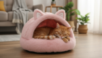 Premium Round Plush Pet Nest – Ultra Soft Warm Bed with Cover - Image 9