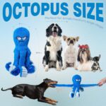Blue Octopus Dog Toy – Tough Chew, Squeaky & Interactive Fun - Image 4