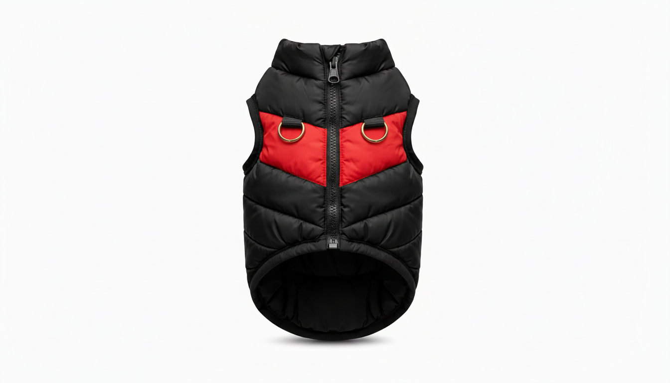 Whisk_8d1c9b1c388d72385e246ab2dfb9aae6eg.png Premium Waterproof Dog Jacket – Warm Padded Winter Coat with Zipper - Image 1