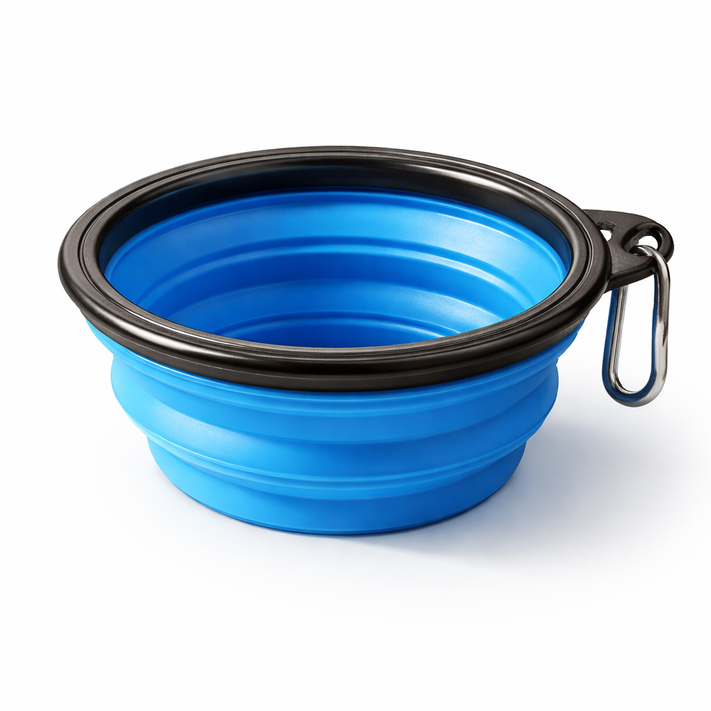 p.01.png Weehawken Pet Shop Collapsible Silicone Pet Bowl – Portable Foldable Dog And Cat Travel Feeding Bowl, Lightweight Food And Water Dish - Image 1